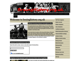 boxinghistory.org.uk screenshot