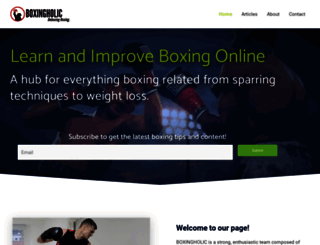 boxingholic.com screenshot