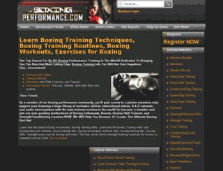 boxingperformance.com screenshot