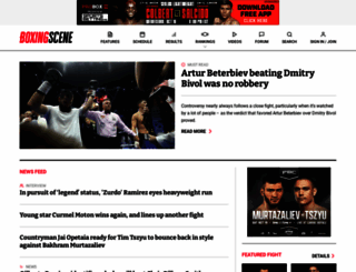 boxingscene.com screenshot