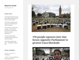 boycottisrael.org.uk screenshot