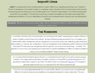 boycottlinux.org screenshot