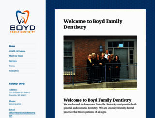 boydfamilydentistry.net screenshot