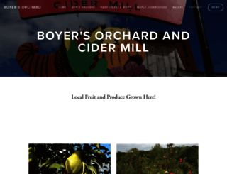 boyersorchard.com screenshot
