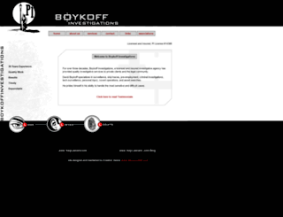 boykoffinvestigations.com screenshot