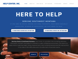 bozemanhelpcenter.org screenshot