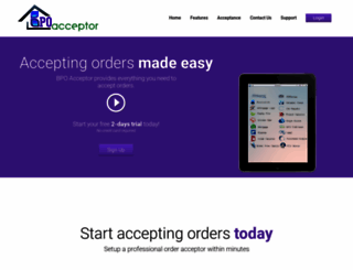 bpoacceptor.com screenshot