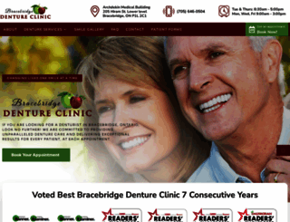 bracebridgedentureclinic.ca screenshot