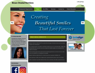bracedentalservices.com screenshot