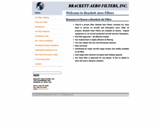 brackettaerofilters.com screenshot