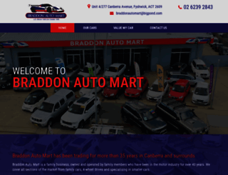 braddonautomart.com.au screenshot
