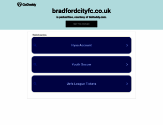 bradfordcityfc.co.uk screenshot