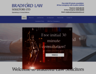bradfordlawsolicitorsltd.co.uk screenshot