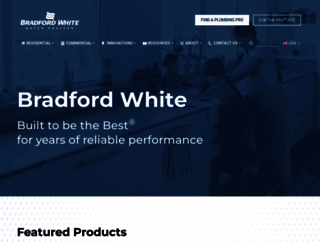 bradfordwhite.com screenshot