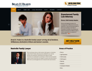 bradfrakesfamilylaw.com screenshot