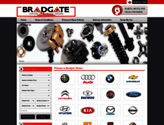 bradgatemotors.co.uk screenshot