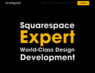 bradgood.squarespace.com screenshot