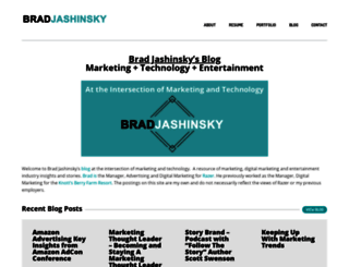 bradjashinsky.com screenshot