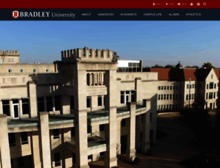bradley.edu screenshot