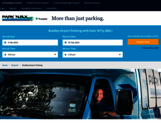 bradleyairportparking.com screenshot