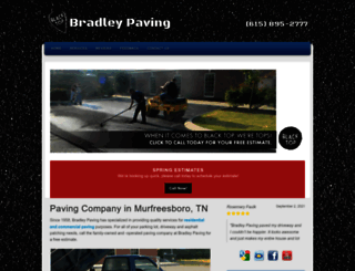 bradleypavingtn.com screenshot