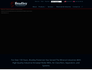 bradleypulverizer.com screenshot