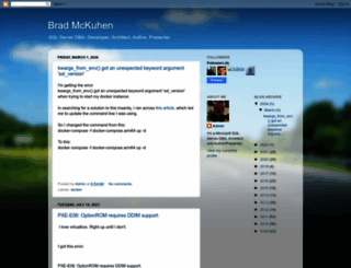 bradmckuhen.com screenshot