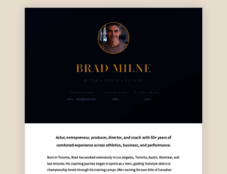 bradmilne.com screenshot