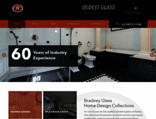 bradneyglass.com.au screenshot