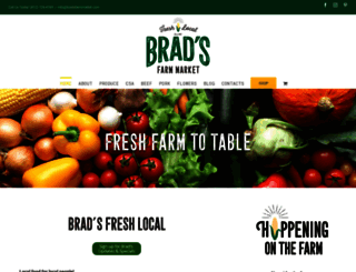 bradsfarmmarket.com screenshot