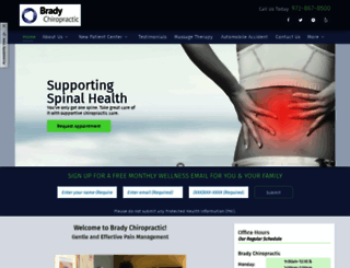 bradychiropracticplano.com screenshot