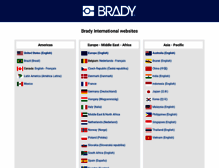 bradyeurope.com screenshot