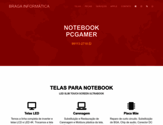 bragainformatica.com.br screenshot