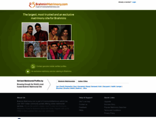brahmin.matrimony.com screenshot