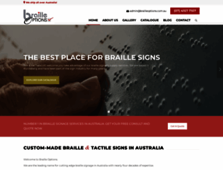 brailleoptions.com.au screenshot