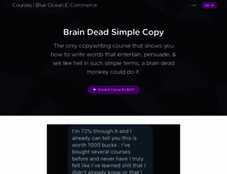 braindeadsimplecopy.com screenshot