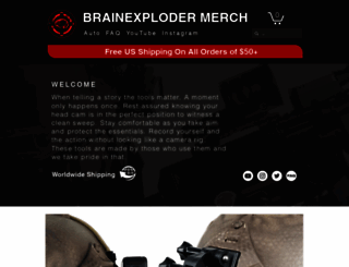 brainexplodermerch.com screenshot