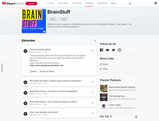 brainstuffshow.com screenshot