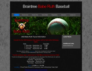 braintreebaberuth.org screenshot