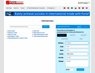 brake.turkish-manufacturers.com screenshot