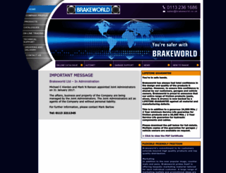 brakeworld.co.uk screenshot