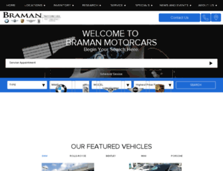 bramanmotorcars.com screenshot
