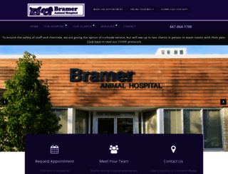 brameranimalhospital.com screenshot