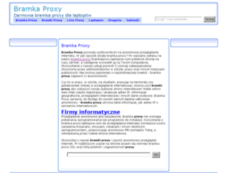 bramkaproxy.laptopow.com screenshot