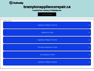 bramptonappliancerepair.ca screenshot