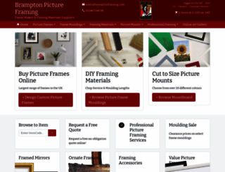 bramptonframing.com screenshot