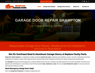 bramptongaragedoors.ca screenshot
