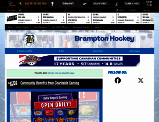 bramptonhockey.com screenshot