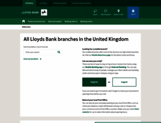 branches.lloydsbank.com screenshot