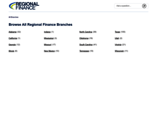 branches.regionalfinance.com screenshot